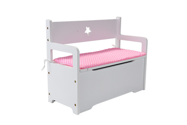 Past perfect op het opbergbankje.