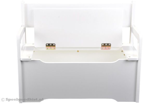 Opbergruimte onder de zitting.